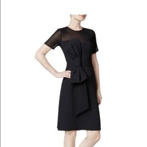 Fame and Partners Bow Black Cocktail Dress